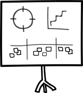 A drawing of a physical board.
