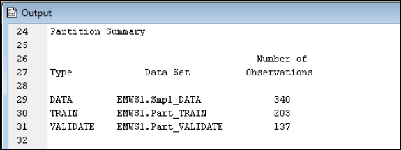 Figure 7.14: Data Partition Results