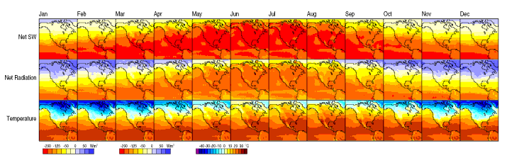 Climate heat map, from a University of Oregon publication