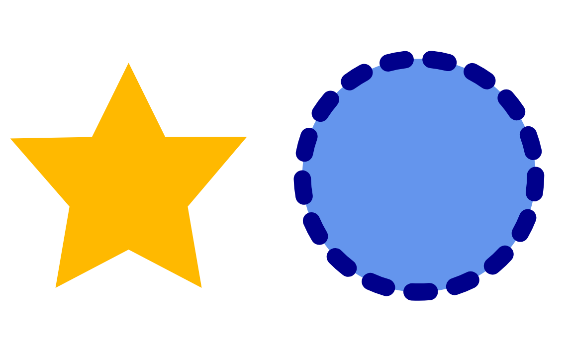 A simple circle and star SVG image