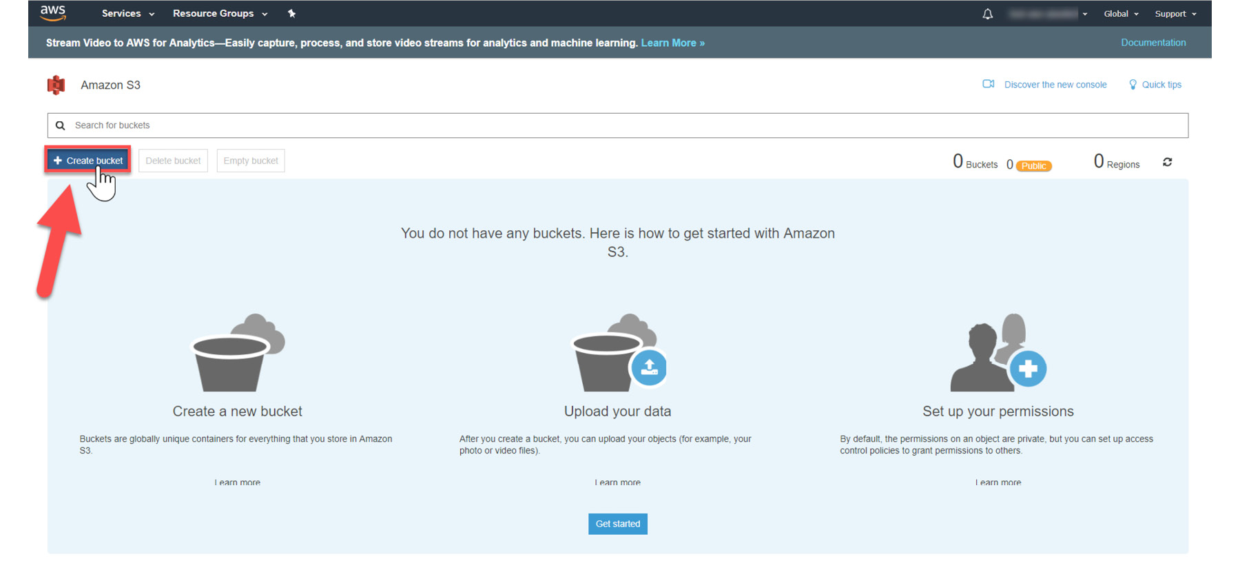 Figure 1.6: Creating the Bucket