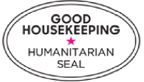 Figure depicting the seal of Good Housekeeping magazine.