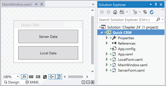 Illustration of Solution Explorer tool window.