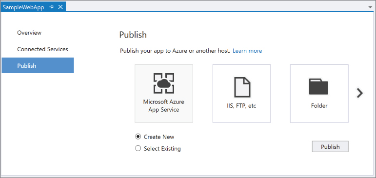 Screenshot of Microsoft Azure App Service.