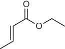 Illustration of structure of allyl acrylate.