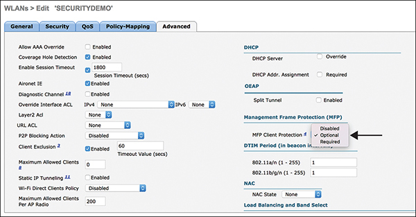 A screenshot depicts the configuration of client MFP.
