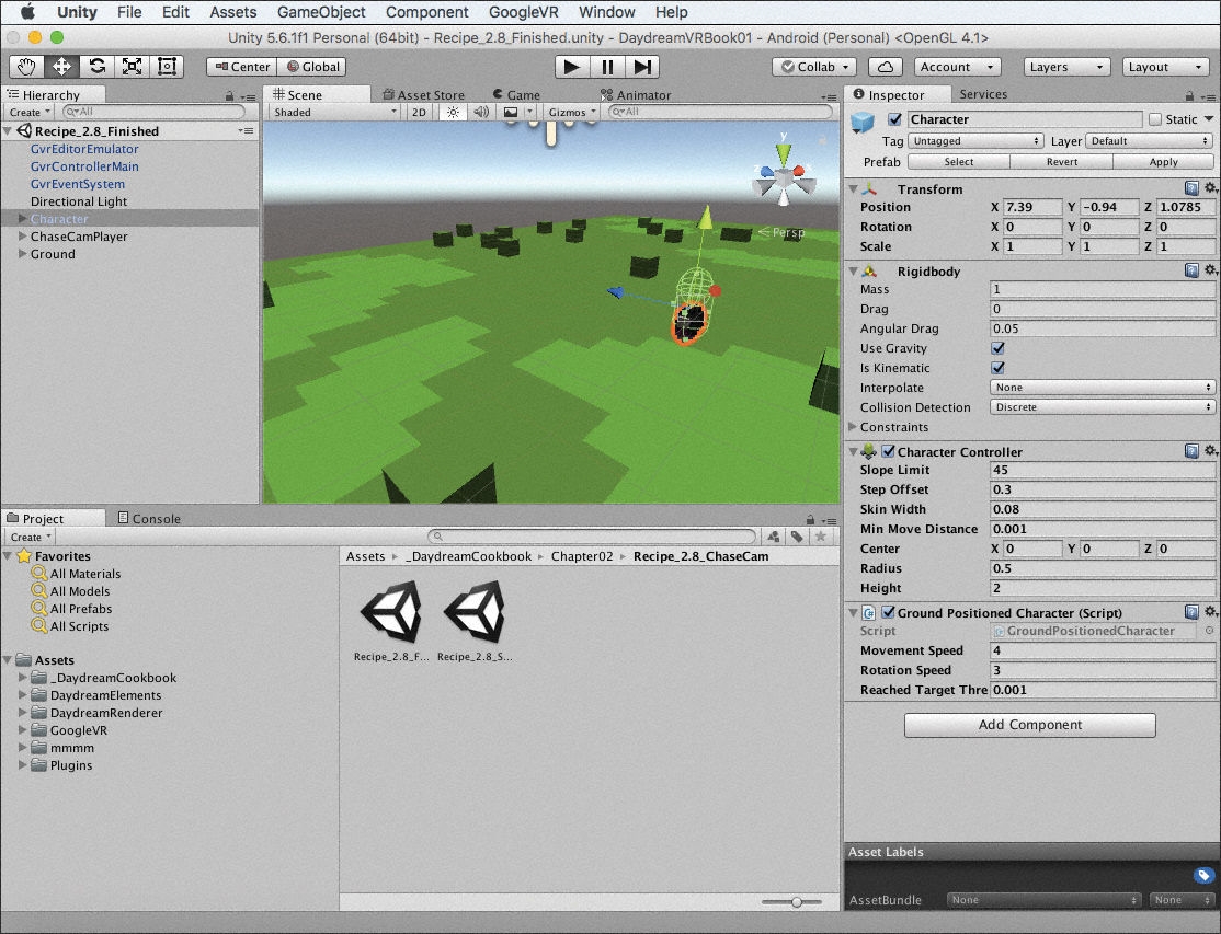 A screenshot of the Unity Editor is shown.