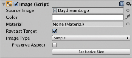 A snapshot of the Image (Script) component is shown.