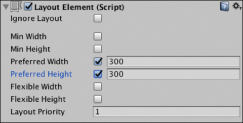 A screenshot shows the Layout Element Components.