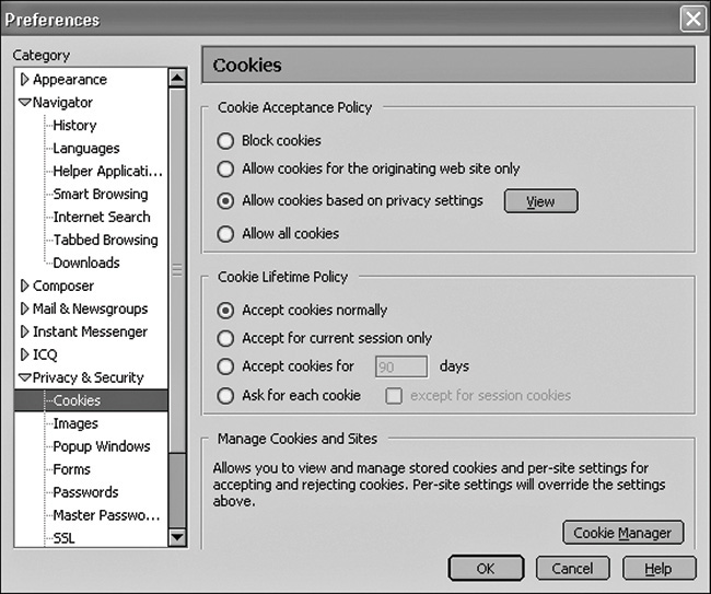 A screenshot of a preferences dialog box is shown.