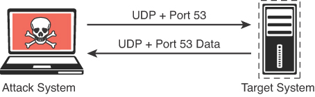 An illustration shows the working of a UDP Scan.