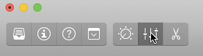 The control bar in the main window of Logic Pro X highlights the mixer button.