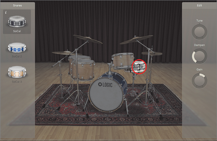 A screenshot shows the Drum Kit Designer plug-in.