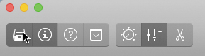 A snapshot of the control bar shows the library button selected.
