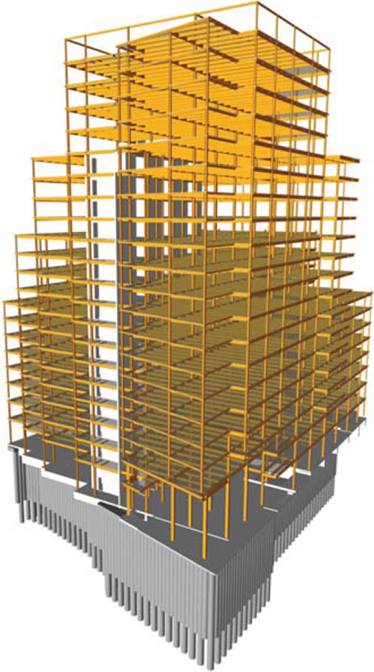 Illustration of Steel superstructure.
