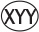 The letters X Y Y are enclosed in an ellipse.