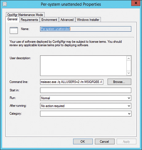 A screenshot shows the Per-System unattended Properties dialog box.